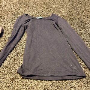 Maurices Charcoal Long Sleeve Top